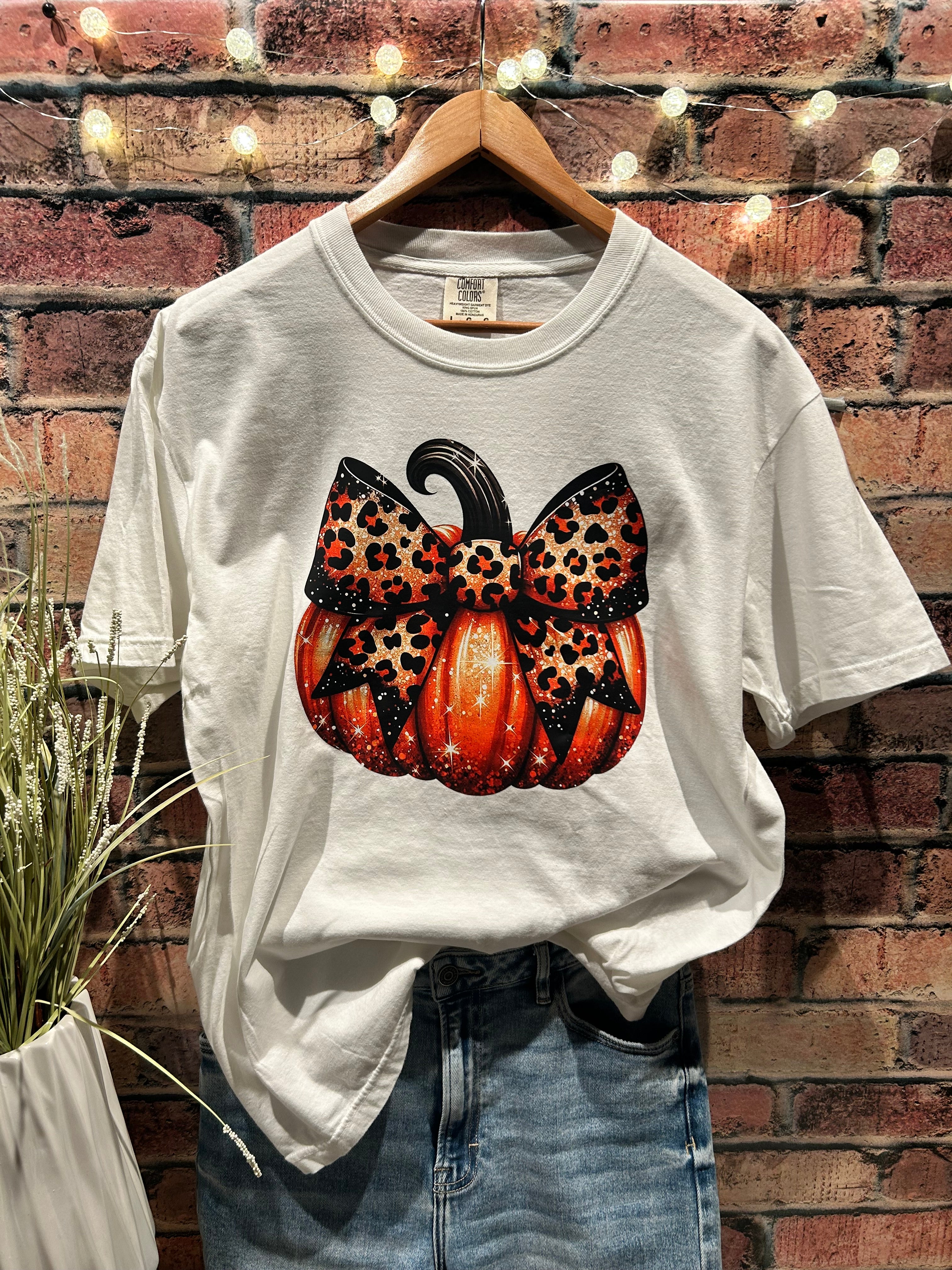 Leopard Bow Pumpkin